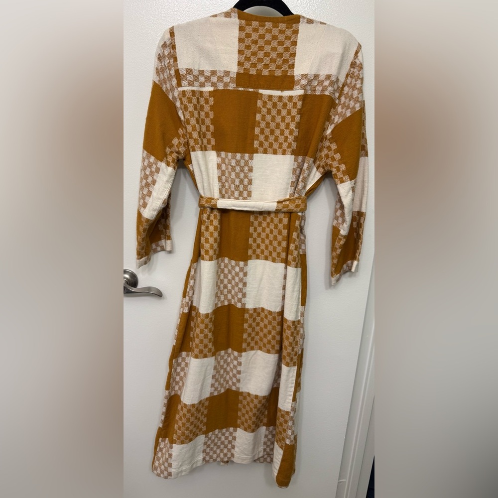 Ace & Jig Button Up Dress | Textured Cotton Artisan Midi Dress - Picture 2 of 4